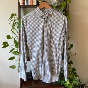 Steven Alan - Small - 100% cotton long sleeve plaid shirt